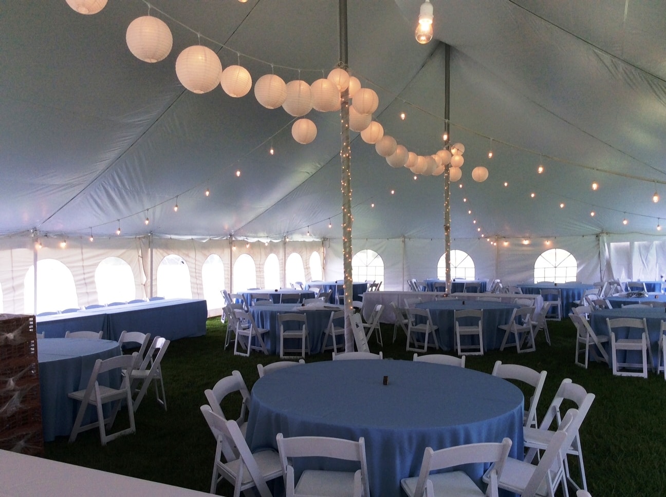 2 6' Tables, 12 Chairs, 1 10x10 Tent - Event Rental in Wayne County,  Oakland County, Washtenaw County